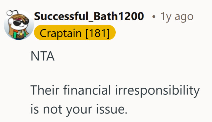 Protecting your savings does not cancel out love. Sometimes support also means refusing to take on someone else’s debt.