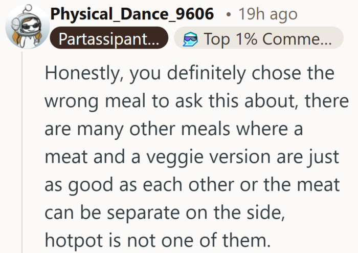 Hotpot might not be flexible, but the need to meet halfway does not really go away.