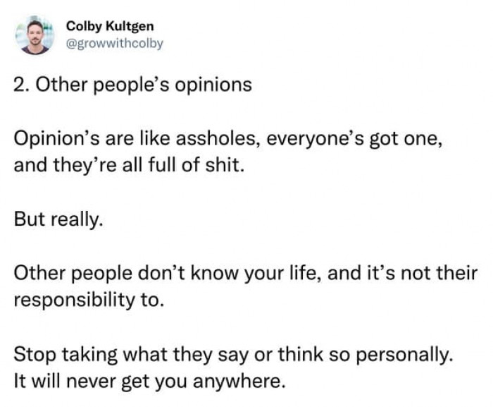 Other people's opinions