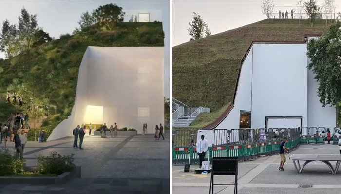 "Plans For The Marble Arch Mound On The Left Regarded Spectacular In Comparison With The Way It Had Really Been Constructed"