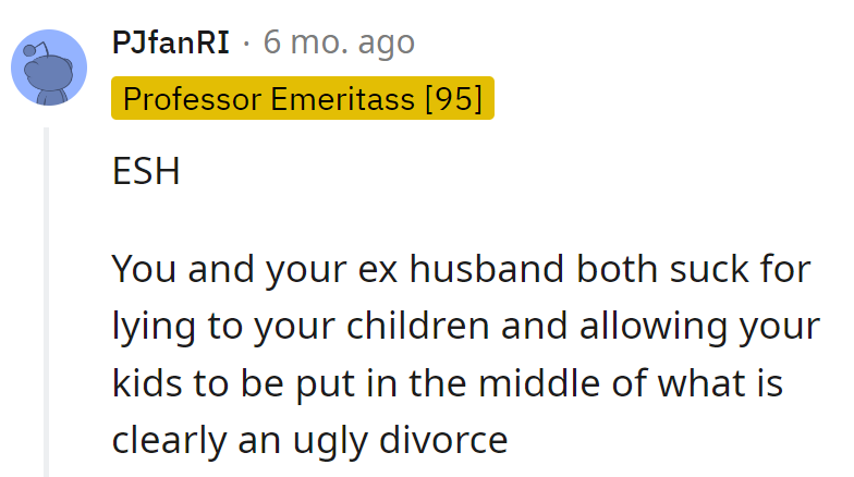 Dual Masters in Suckology: Lying Parents and Kids Caught in the Crossfire.