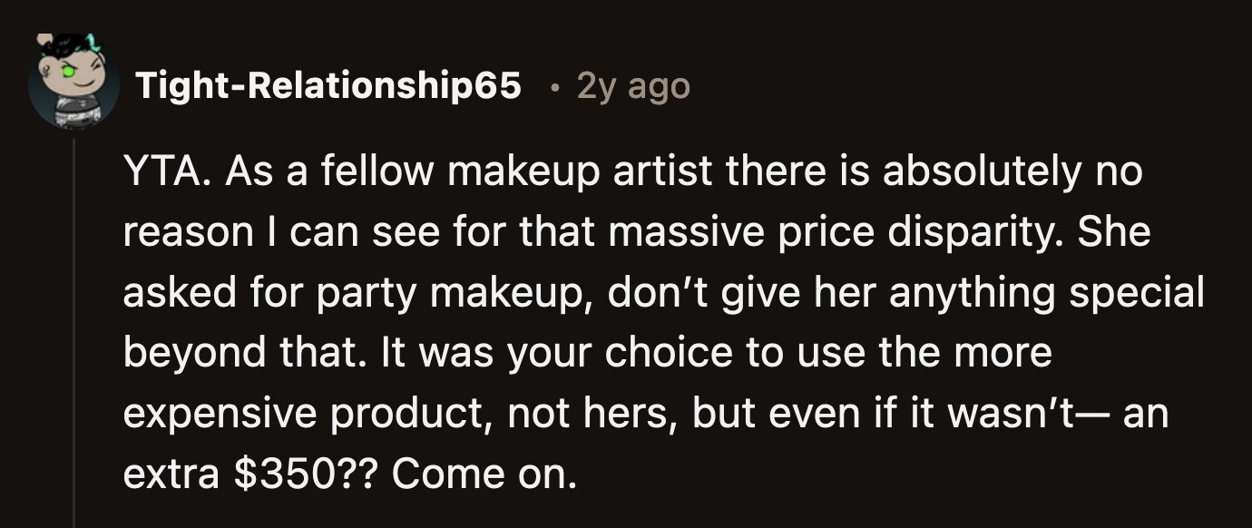 Why did OP use a product the client didn't ask for and try to charge them for that? Even then, $350 extra is a bit much.