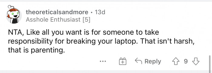 Someone needs to take responsibility, and that's all this mom wants.