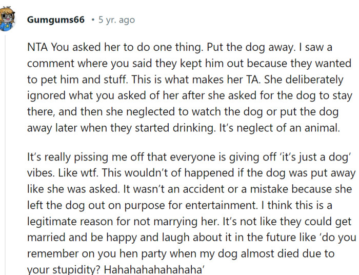 Not a good party story...