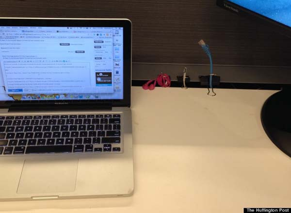 Binder clips can keep them organized.