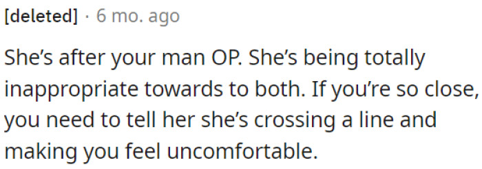 OP should address this issue since she is close to her cousin.