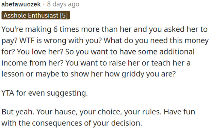 OP seems selfish and unfair; her actions are questionable and make her look bad.