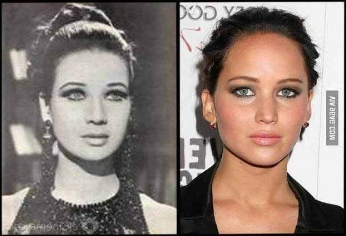 11. Jennifer Lawrence and Egyptian actor Zubaida Tharwat are basically the same person.