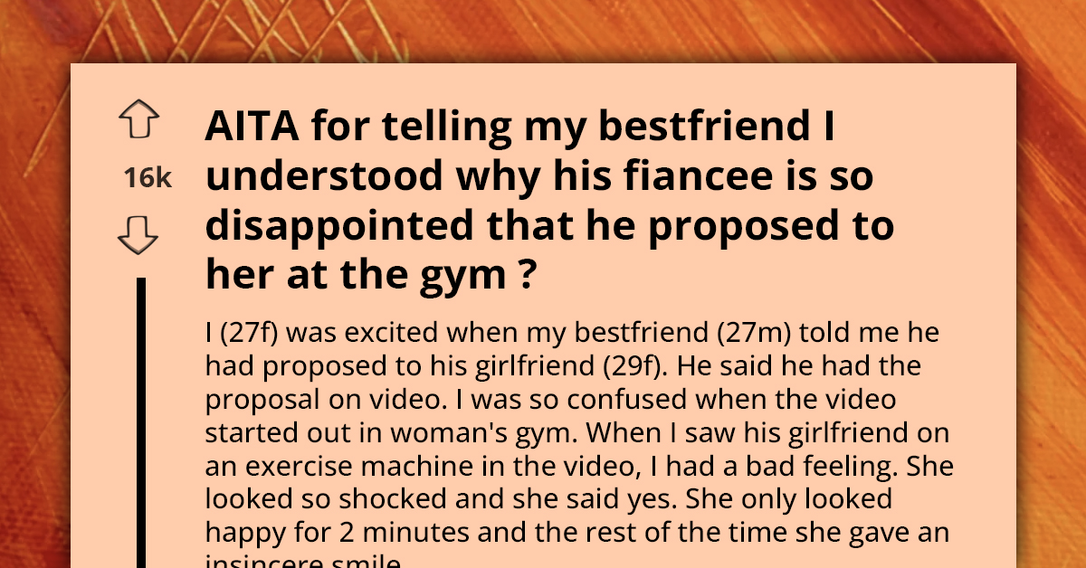 Man Proposes At Gym, And Wonders Why GF Doesn't Find It Charming
