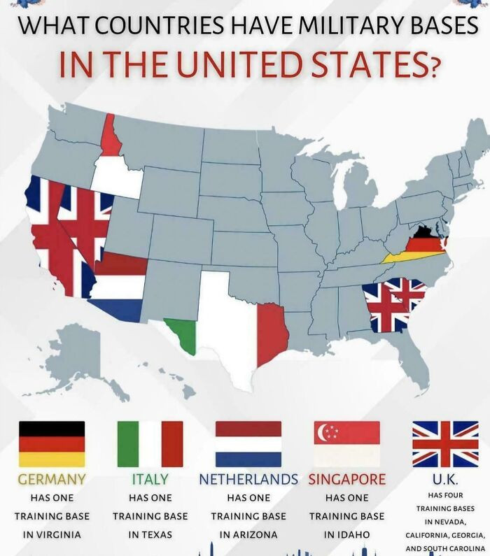 Countries With Bases In The USA