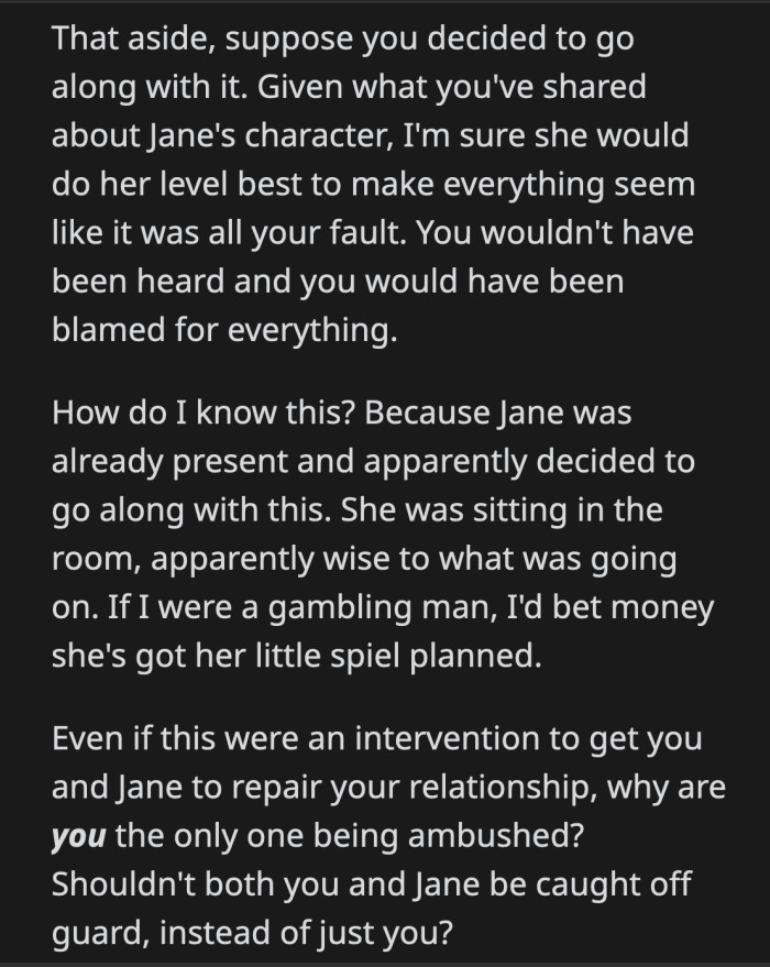 OP's choice to go no-contact with Jane wasn't because of a childish fight. They were adults when Jane attempted to steal from their father's estate.