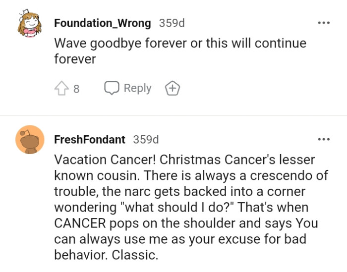 There is always a crescendo of trouble, according to this Redditor.