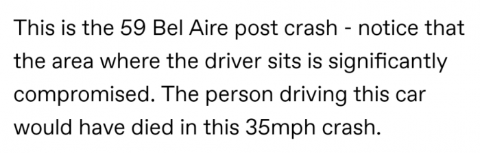 The crash would be fatal in this case.