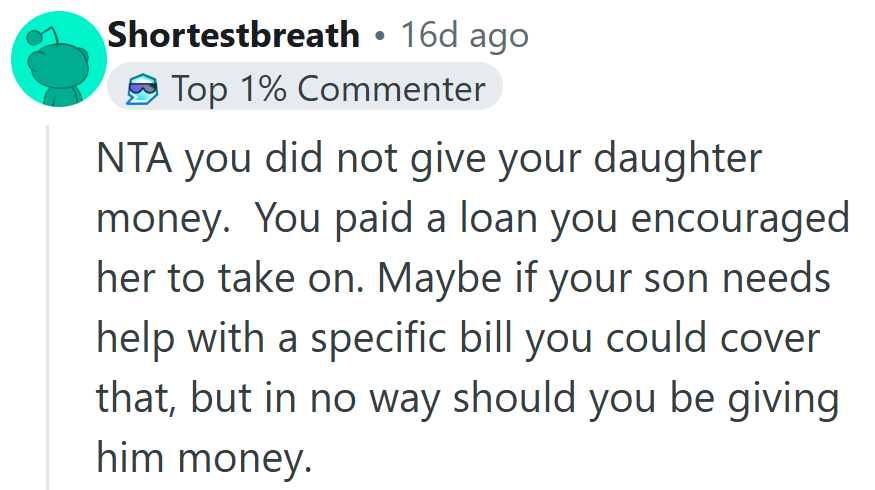 They drew a clear line: this wasn’t a gift, it was accountability.