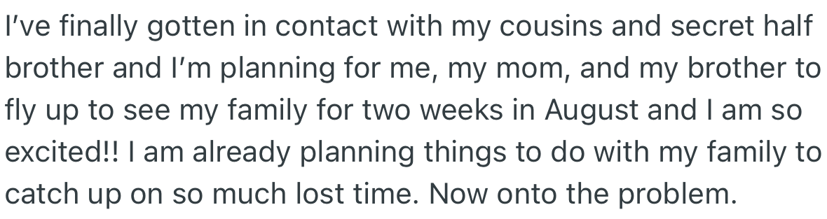 OP finally got in contact with some members of her family and she’s eager to meet up