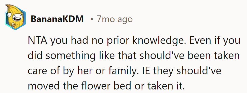 Ignorance was bliss, but responsibility wasn't in the bouquet.