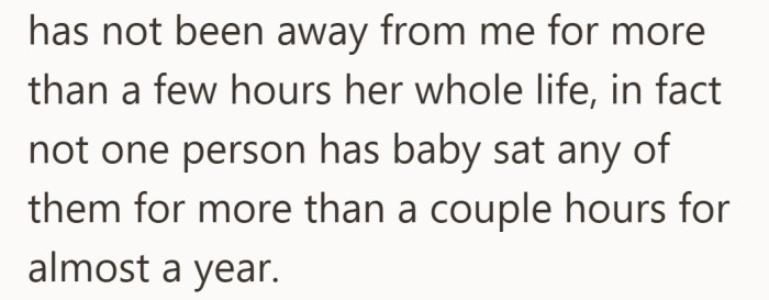It’s not just about finding a sitter, it’s about a routine that’s never been broken.