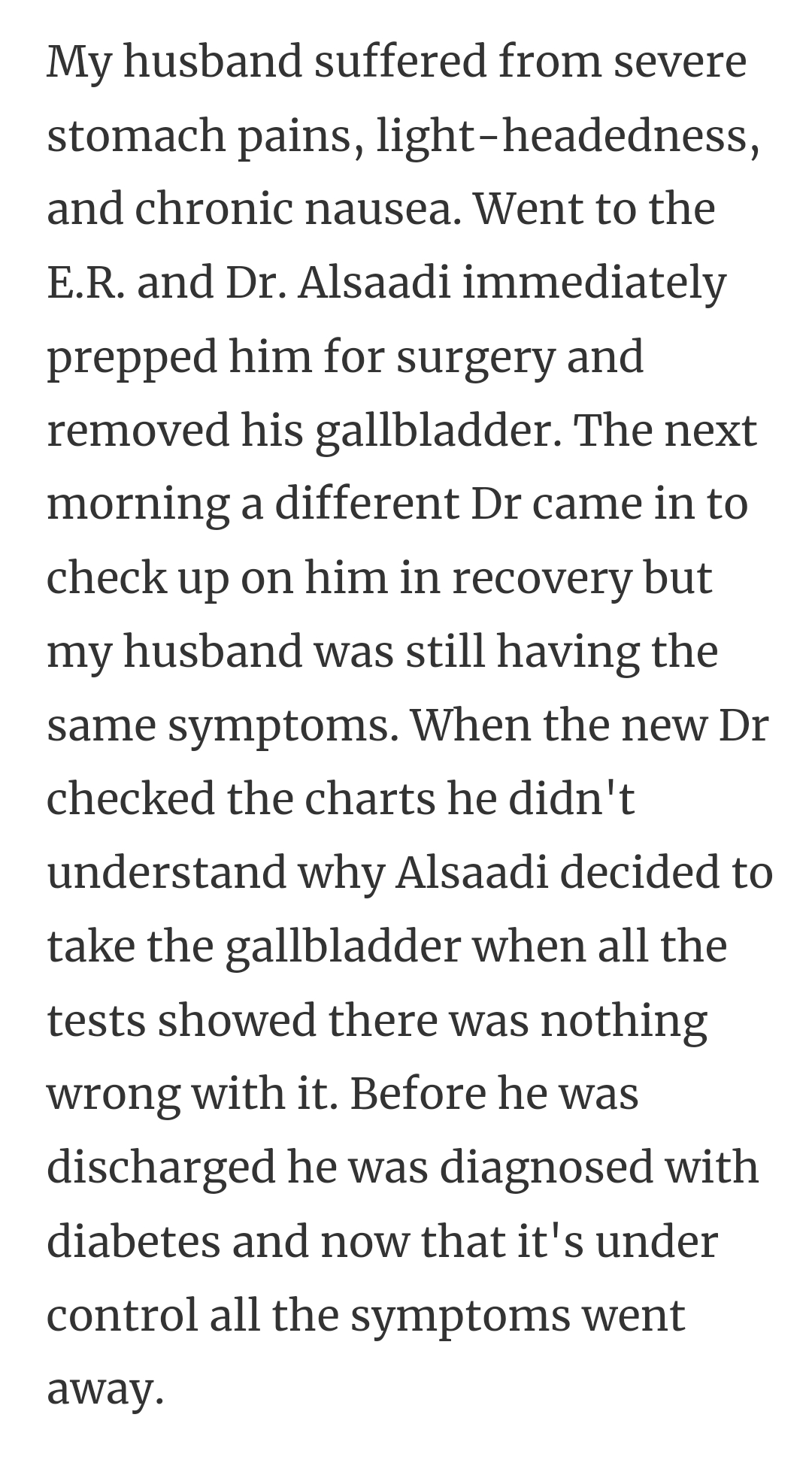 21. Severe stomach pain