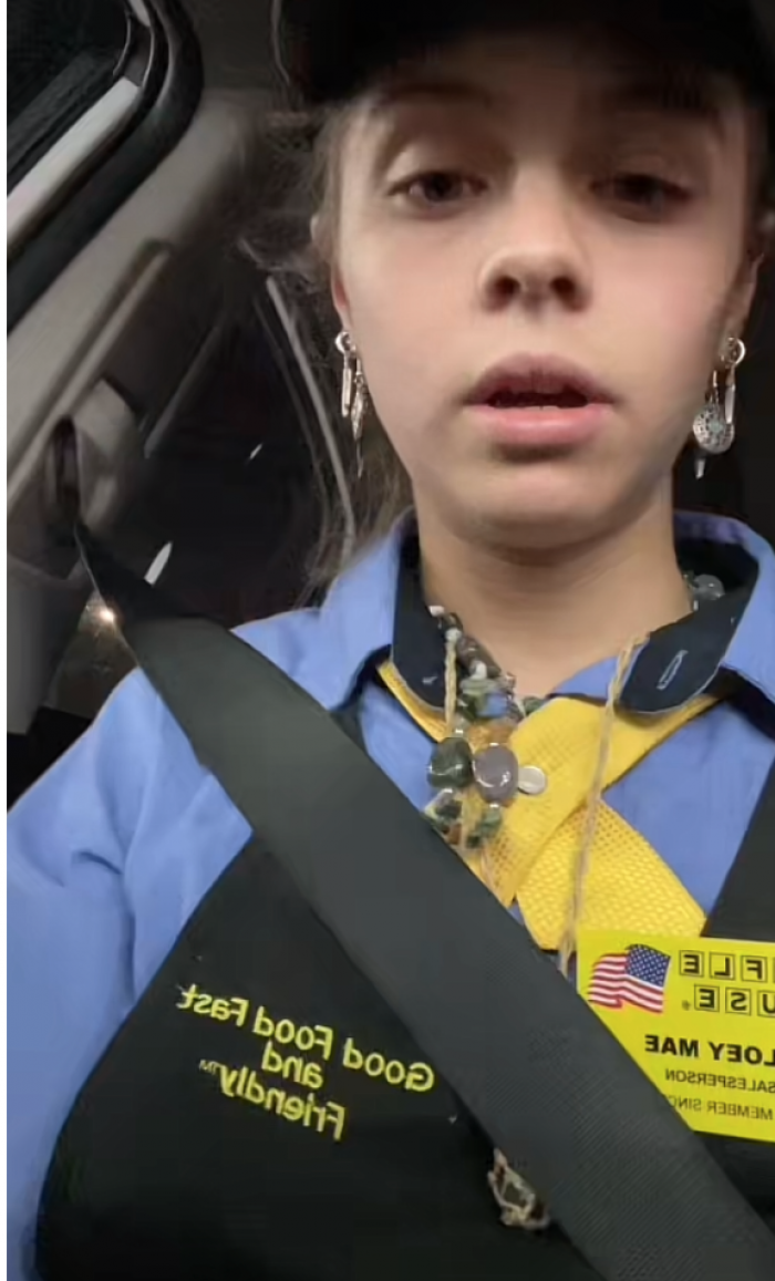 Mae took to TikTok to share a story of a group of