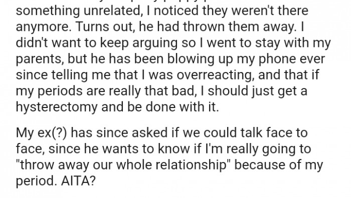 He had thrown my puppy pads away