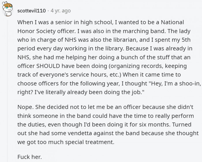 27. This one just proves that no matter how good you do, you're not always going to be a shoe-in