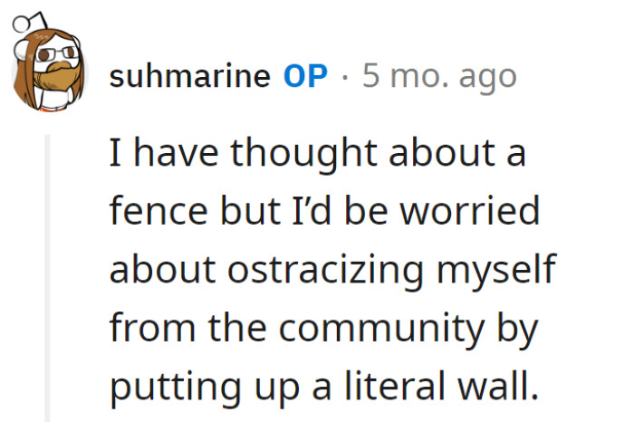 Fence thoughts: Keeping chaos out or becoming the neighborhood's mysterious 