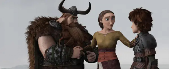Hiccup meets his long-lost mother, Valka, in How to Train Your Dragon 2, who, according to director Dean DeBlois, was intended to be the sympathetic villain.