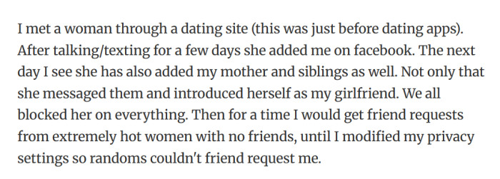 15. She introduced herself as my girlfriend.