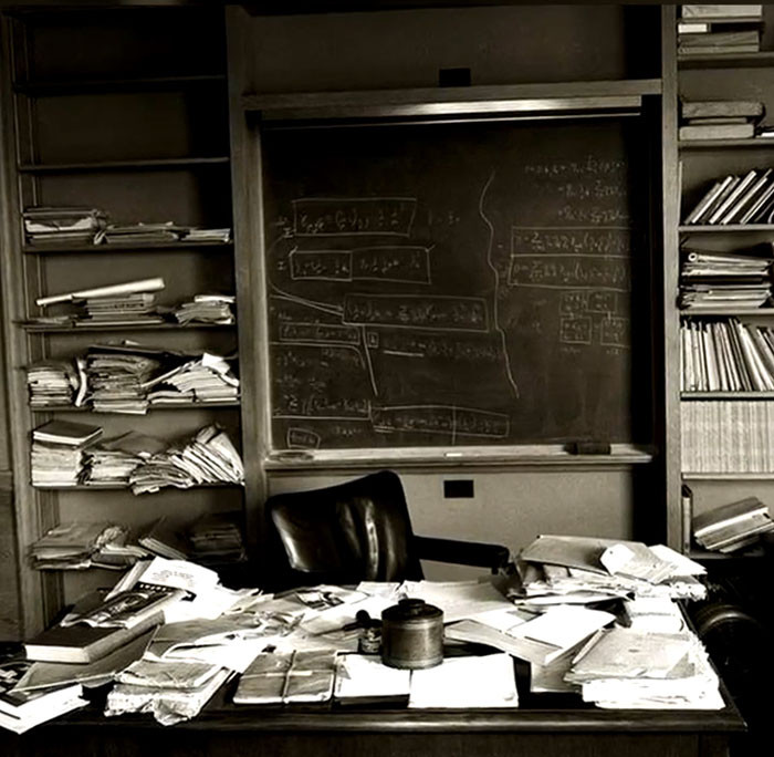 Albert Einstein's Office On The Day Of His [passing]