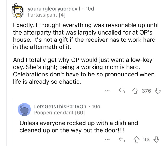 “Celebrations don't have to be so pronounced when life is already so chaotic.”