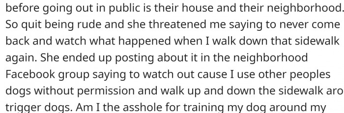 The lady posted about them on social networks.