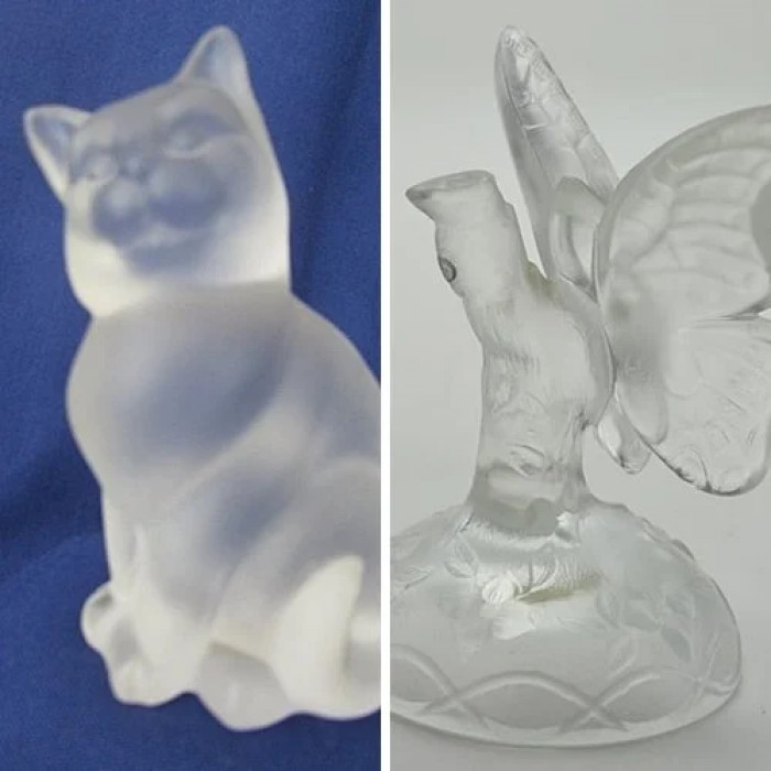 1. Frosted glass animals
