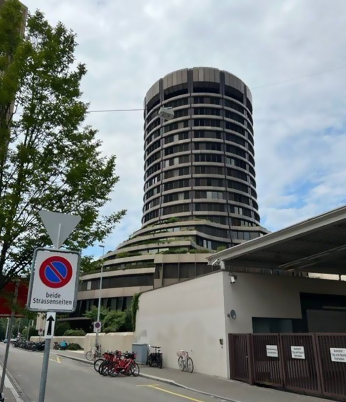 4. The International Bank Of Settlements In Basel, Switzerland. With All That Cash Flowing Through, One Would Think They Could Skim Some To At Least Give It A Good Paint Job Or Make The Windows Consistent