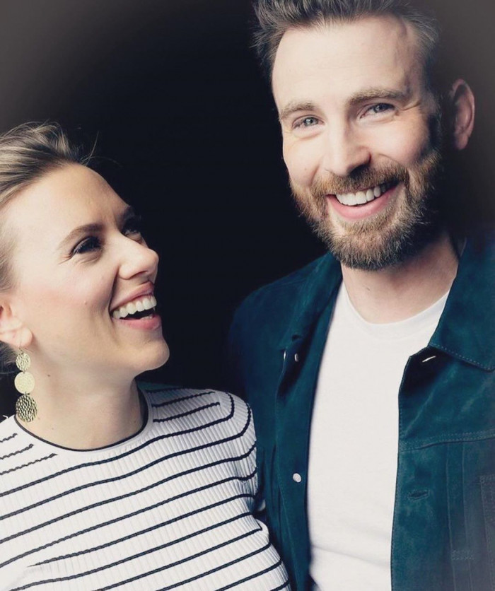 3. Chris Evans and Scarlett Johansson