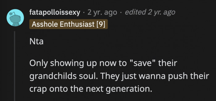 At this point, it's a family tradition