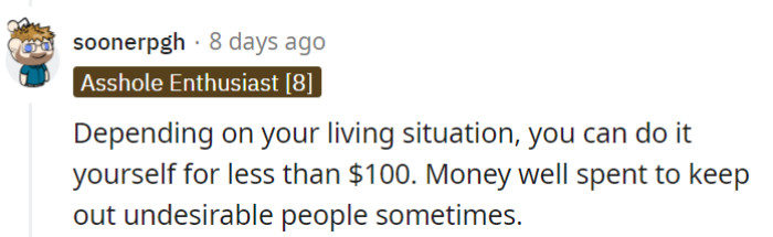 Still on the subject of locks...