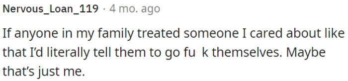 OP should confront his family.