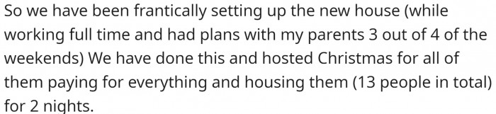 OP didn't have time to clean the old house because she was setting up the new house