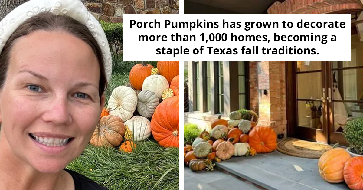 Texas Mom’s Halloween Porch Pumpkin Business Now Rakes in Over $100K Annually