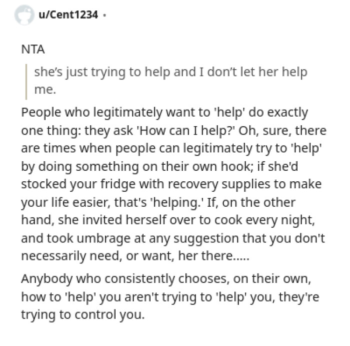 People who legitimately want to help do exactly one thing, and this Redditor lists it