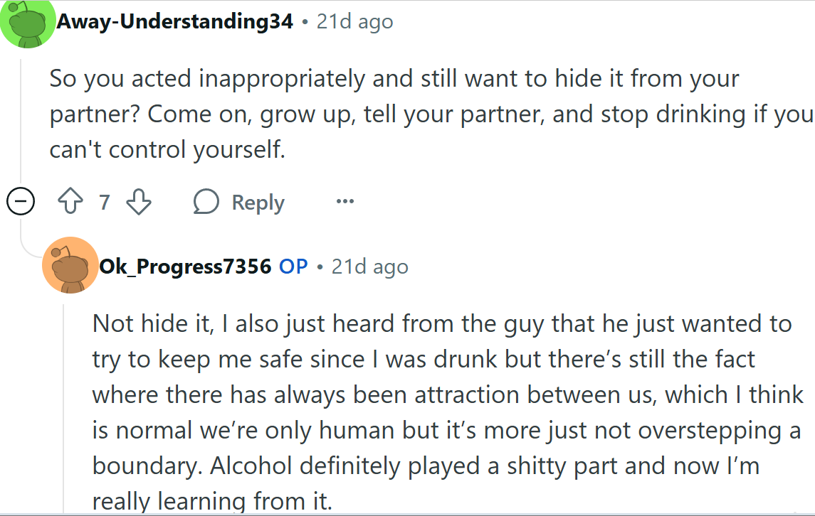 Alcohol never helps judgment...