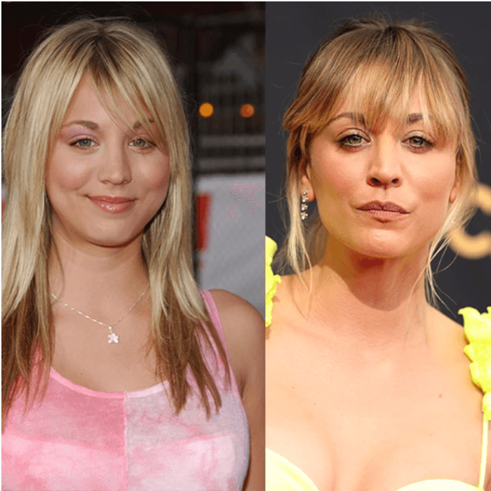 8. Kaley Cuoco admitted to getting a boob job and a nose operation, telling Women’s Health that it was the best thing she had ever done.