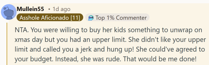 The focus here lands on the budget itself, reminding readers that a limit is not the same as a lack of generosity.
