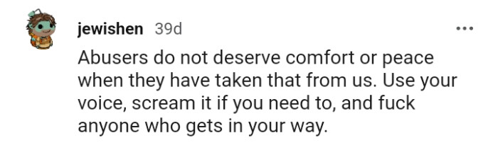 The OP should use her voice and scream if she needs to