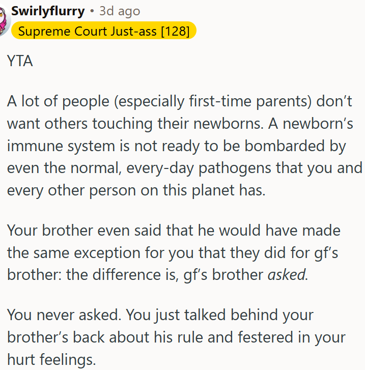 OP decides to complain behind his back.