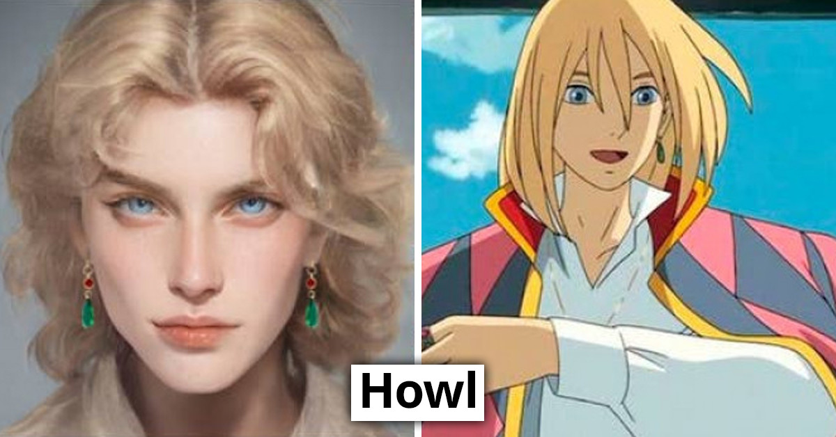 Artist Reimagines Studio Ghibli Characters As Real People Thanks To AI