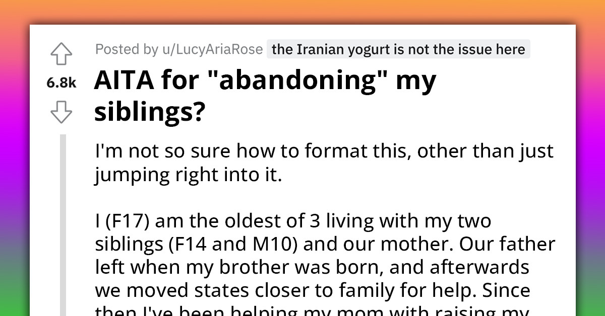 Teenager Is Sent Packing After Revealing Her Sexuality To Her Mom, Gets Accused Of Abandoning Her Siblings