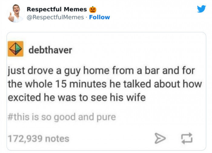 17. Married Folks Are Supposed to Be Excited to See Each Other