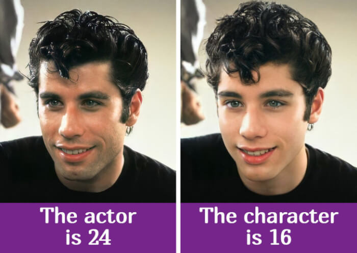 17. John Travolta — Danny Zuko (Grease)