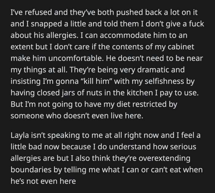 However, she feels Layla and Kyle are setting boundaries with no regard for hers